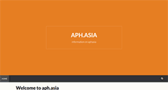 Desktop Screenshot of aph.asia